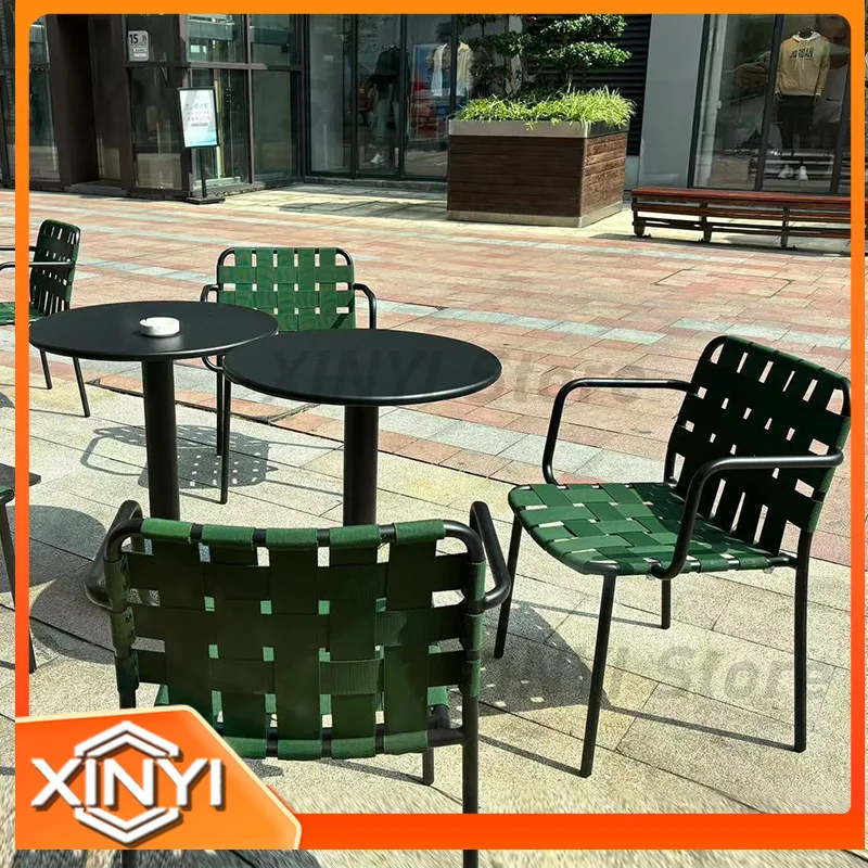 Waterproof UV Resistant Rattan Chair and Table Set for Outdoor Patio Villa Restaurant Garden Homestay Cafe Leisure Use