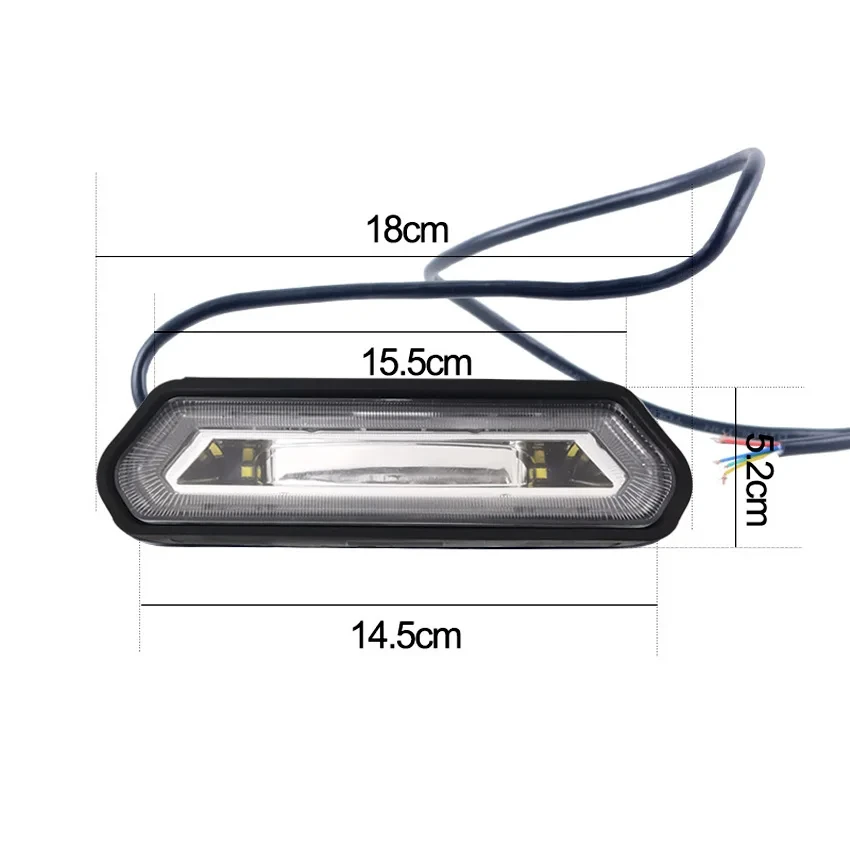 Luz de Freio Traseira UTV de Três Cores para Carro e ATV, Luz de Freio Vermelha para Can-Am Maverick X3 Commander e Polaris RZR 1000 800