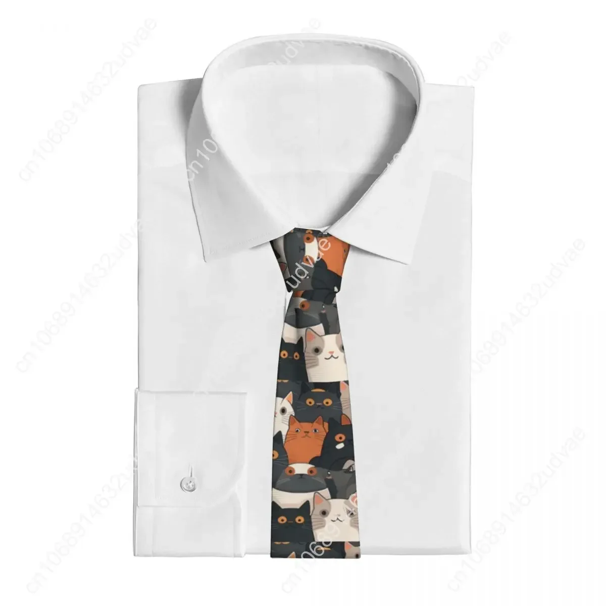Corbata de dibujos animados de gatos, accesorios de ropa