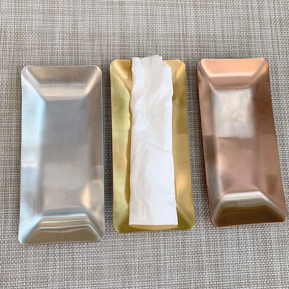 

1Pcs Stainless Steel Towel Tray 304 Premium Rectangular Napkin Holder for Restaurant Home Kitchen Multi-Functional Tissue Plate