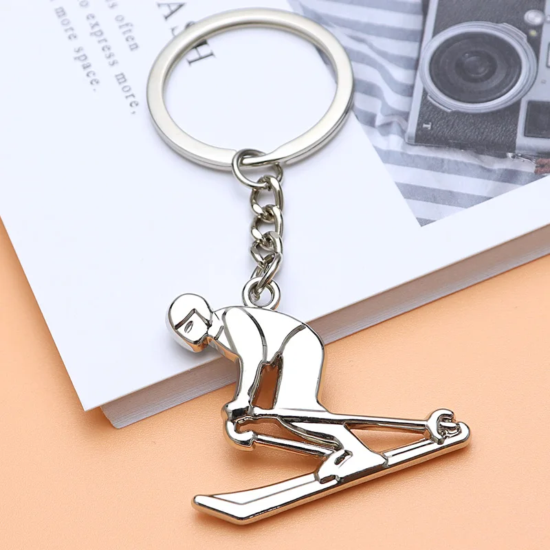 Mini Snowflake Keychain Pendant for Ski Games