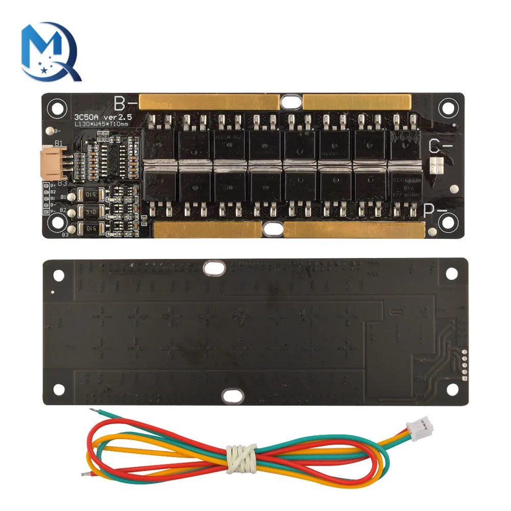 Balance 3S 12.6V 150A scheda di protezione della batteria al litio continuo 50A BMS PCM li-ion Lipo 12V Inverter modulo di avvio ad alta corrente