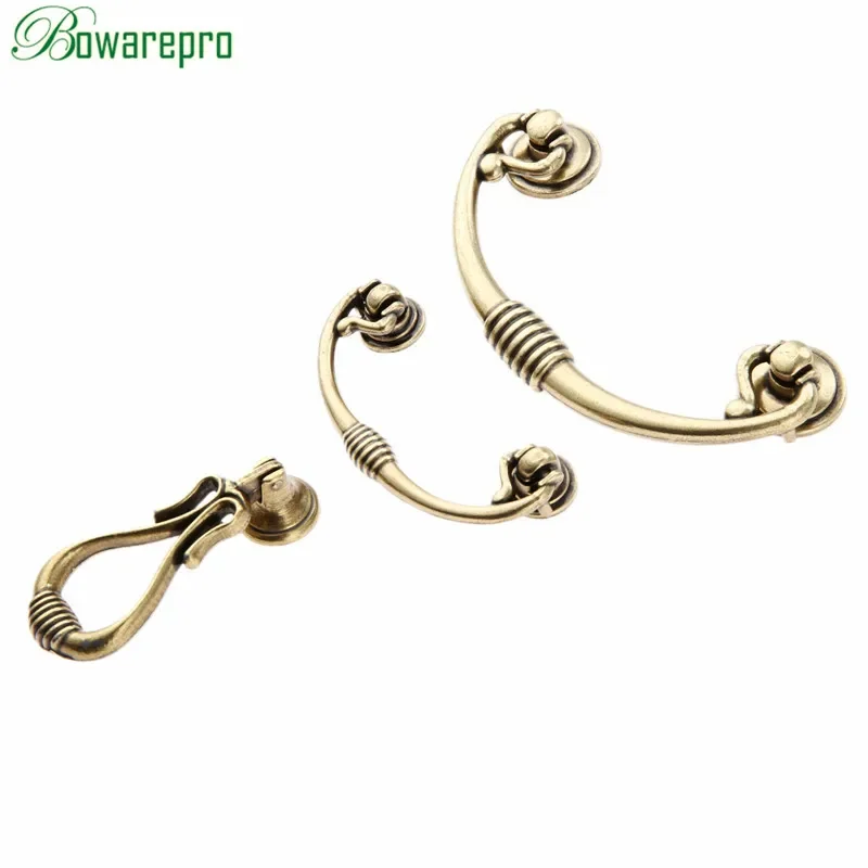 1Pc Antique Kitchen Cabinet Knob Cupboard Dresser Drawer Room Door Pull Handle Furniture Knobs and Handles,Single Hole/64mm