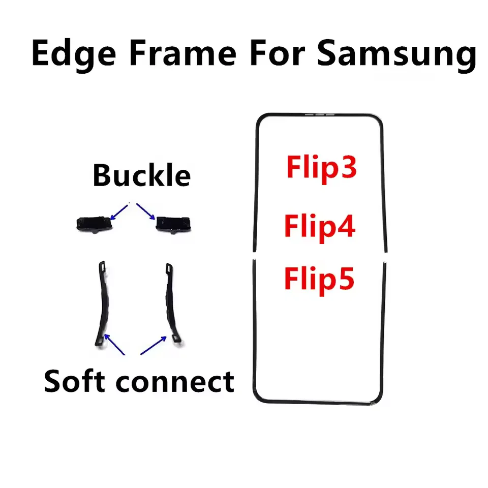 Front Screen Stand Middle Bezel Frame LCD Display Bracket Plastic Hoder For Samsung Z Flip 3 4 5 6 741 F731 F721 F711 image 5