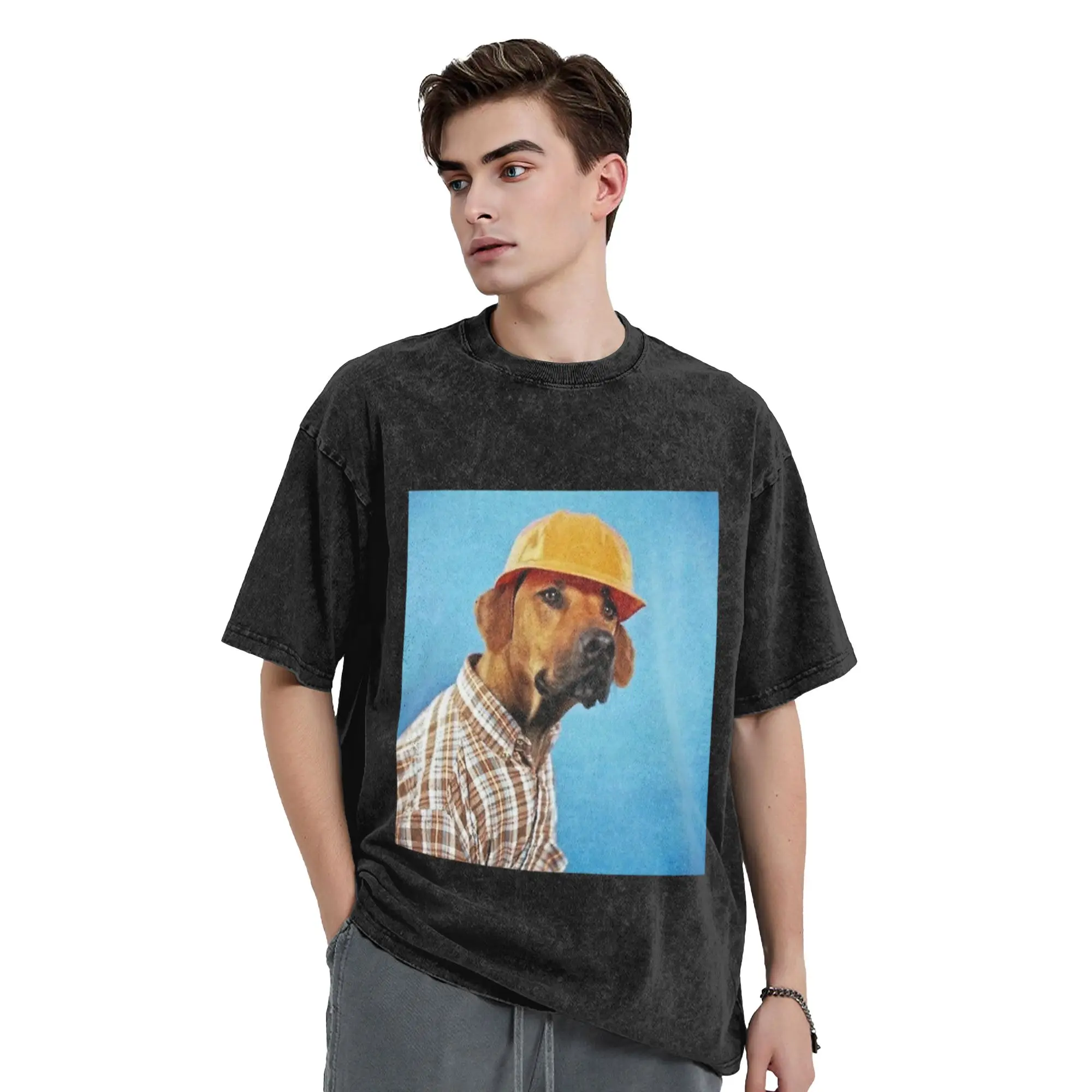Construction Supervisor Unique Stylish A Vintage Oversized Cotton Unisex T-Shirts