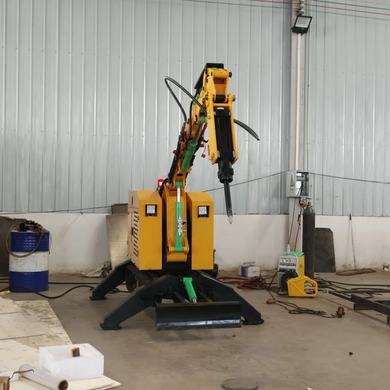 Portable Crush Robot Unmanned Electric Hydraulic Breaking Equipment for Refractory Brick Removal Remote Control Demolition Robot