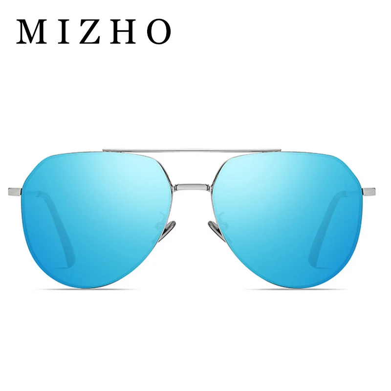 

MIZHO Fashion Celebrity Clear Sunglasses Polarized Men Pilot Vintage Anti-Reflective Lens Original Quality Sun Glasses Driving