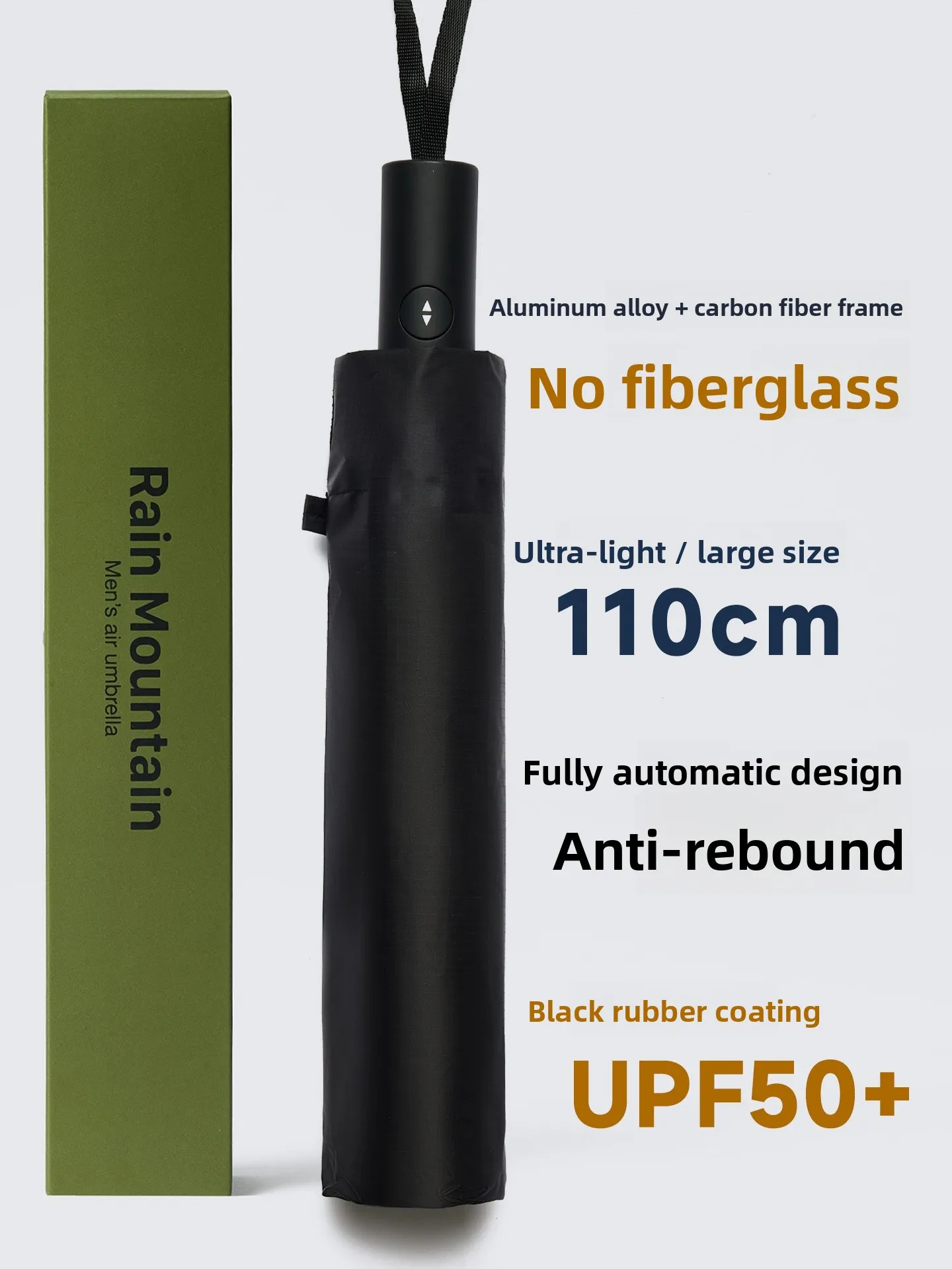 

Ultra-Light Carbon Fiber Bone Auatic Umbrella Sunscreen UV Protection Large Size Double Person Anti-Reflective Foldable Um...