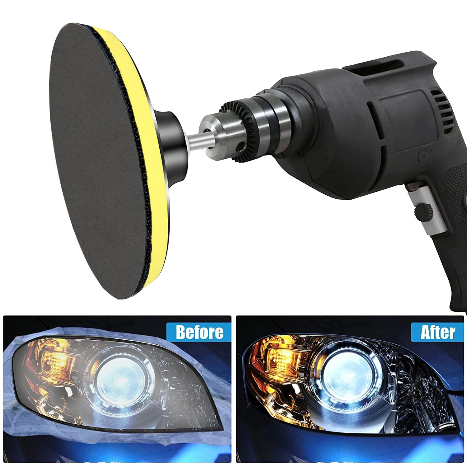 3inch Sanding Discs Pad Sponge Round Wet Sanding Sheet Polishing Sandpaper Kits Auto Light Wheel Polish Sanding Paper