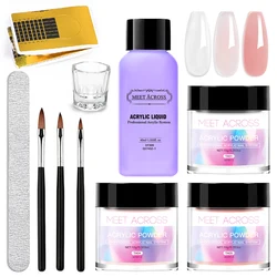 1PC Acrylic Powder Set Clear Pink Nude Acrylic Nail Polymer For French Nail Extension No Need Lamp Cure