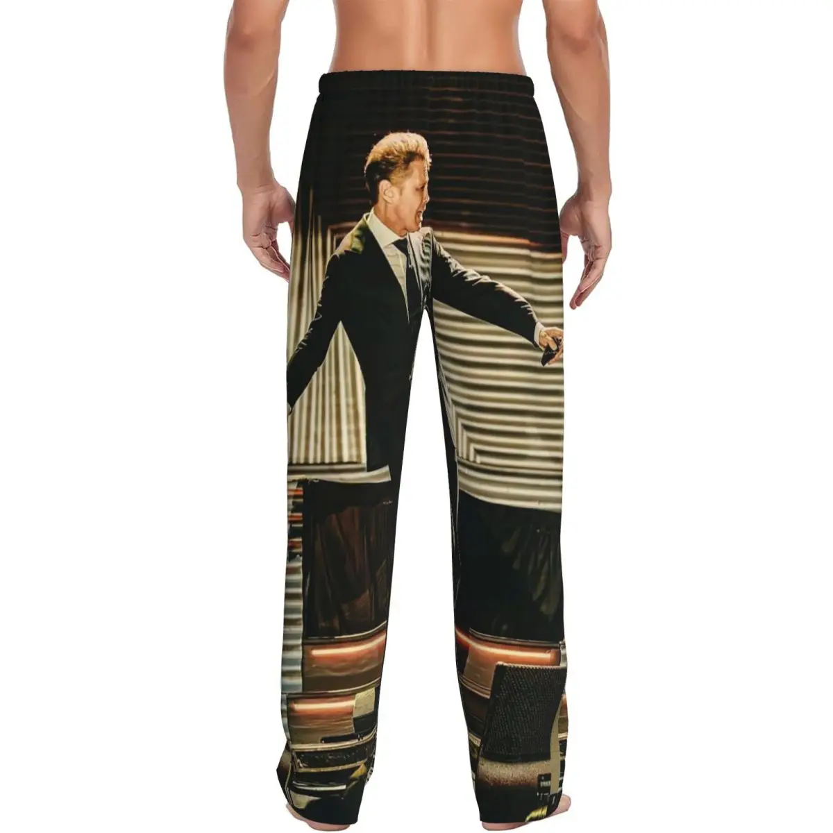 Custom El Sol De Mexico Luis Miguel Men Pajama Pants Lounge Sleep Sleepwear Bottoms with Pockets