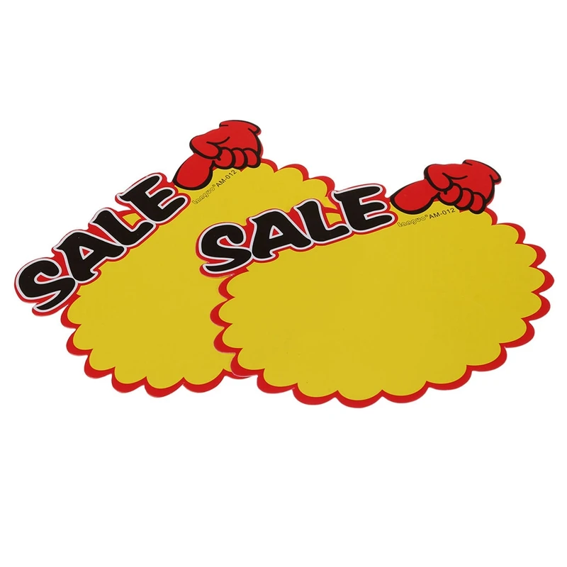 Supermarket Sale Promotion Advertising Sign Price Tags  Paper 30 Pcs