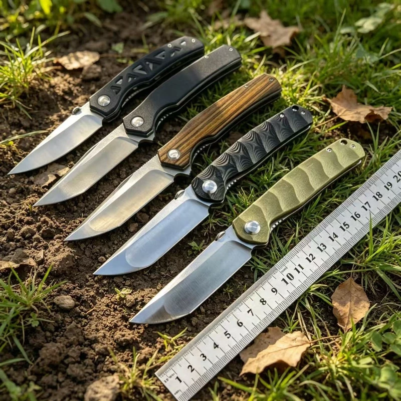 Portable Wilderness Outdoor Folding Camping Pocket Knife 9CR Blade G10 Handle Hunting Survival Fruit Utility Knives EDC Tools