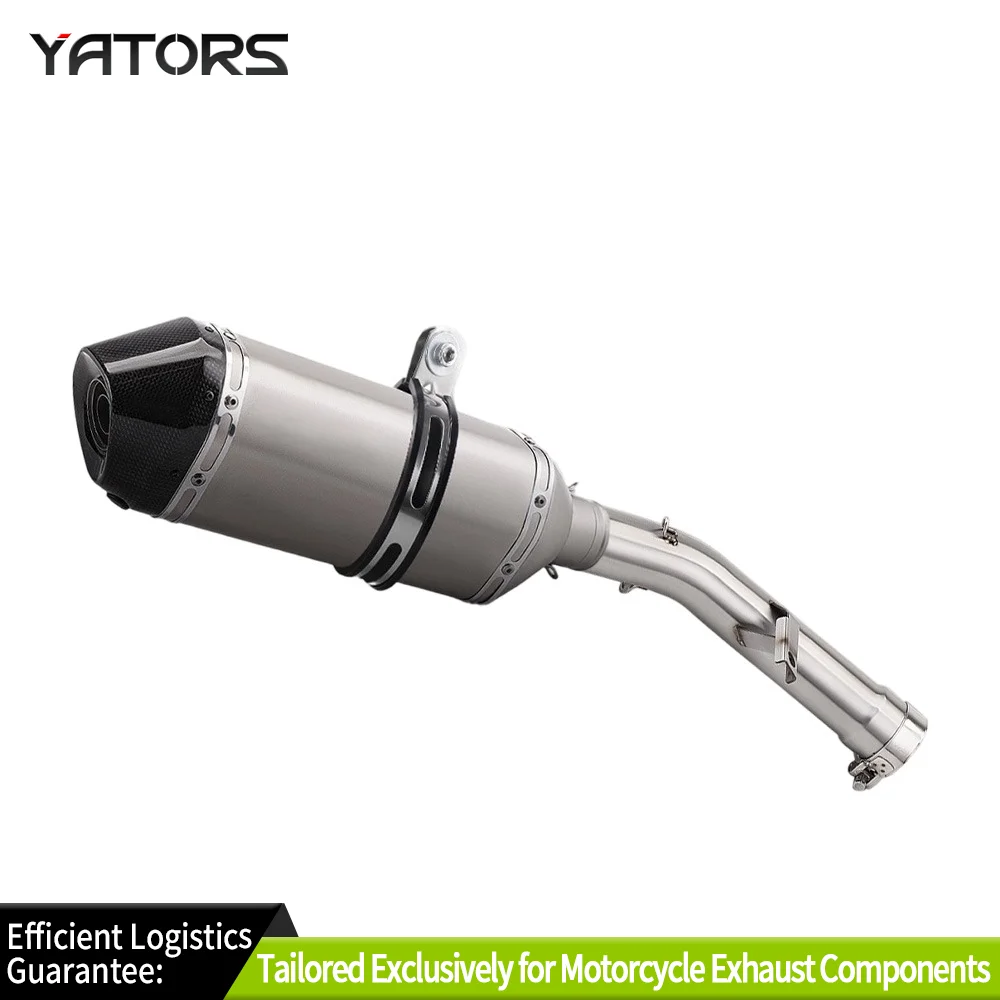 For Suzuki GSF650 GSX650F 2007-16 Exhausts Pipes Exhaust Systems Exhaust Tips Muffler 370mm Mid Link Pipe Slip