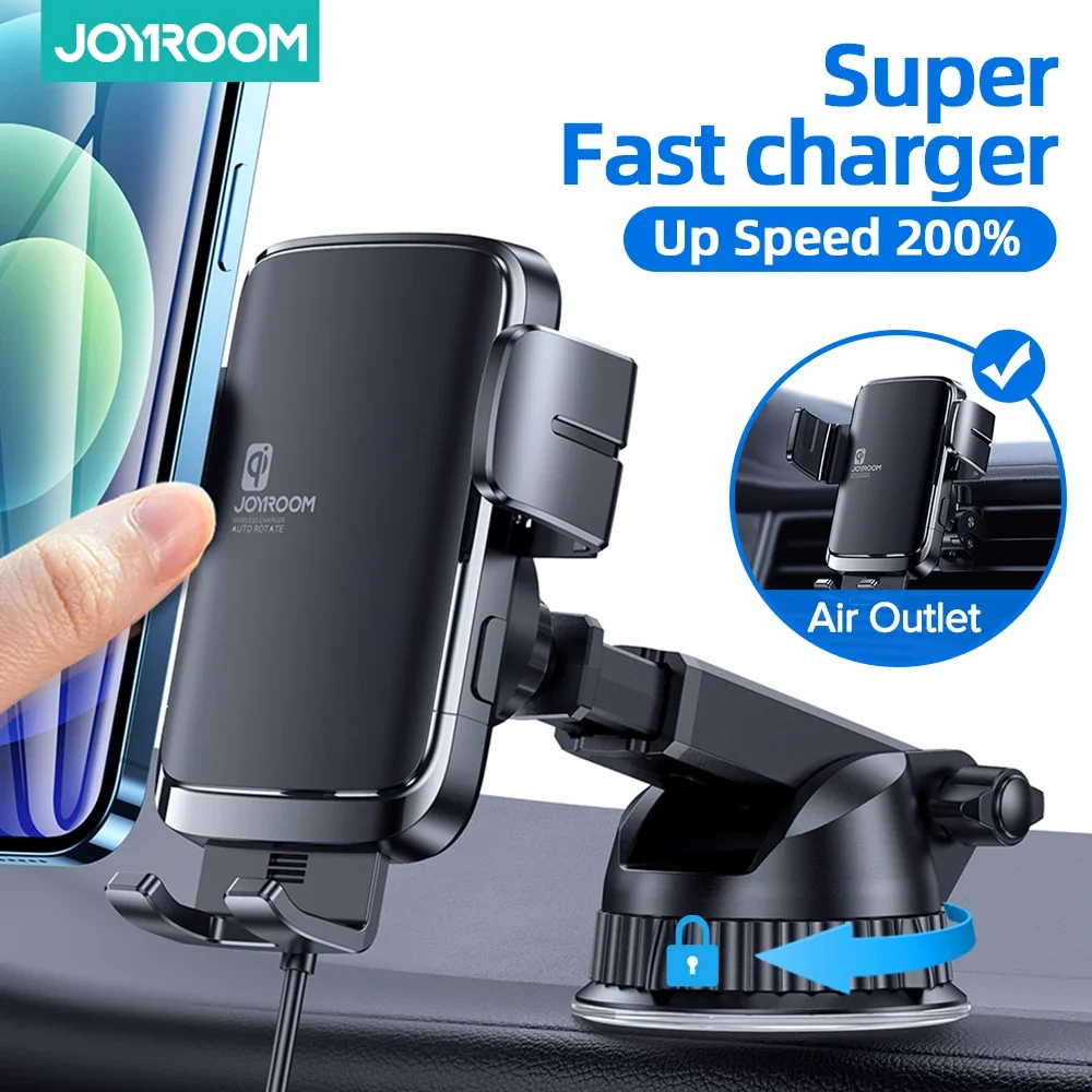 

Joyroom 15W Car Phone Holder Wireless Charger Car Charger Stable Rotatable Air Vent Dashboard Phone Holder Car Charger Support