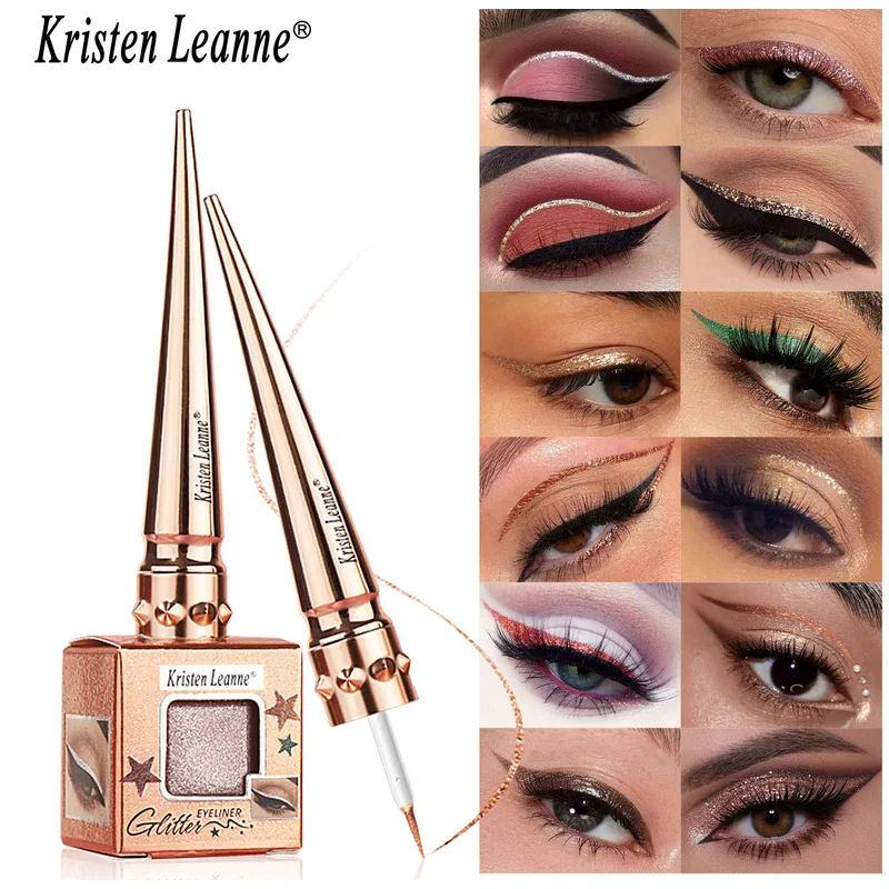 Festival Stage Diamond Sparkling Pearlescent Waterproof Eyeliner Liquid Sequined Eyeliner Pen