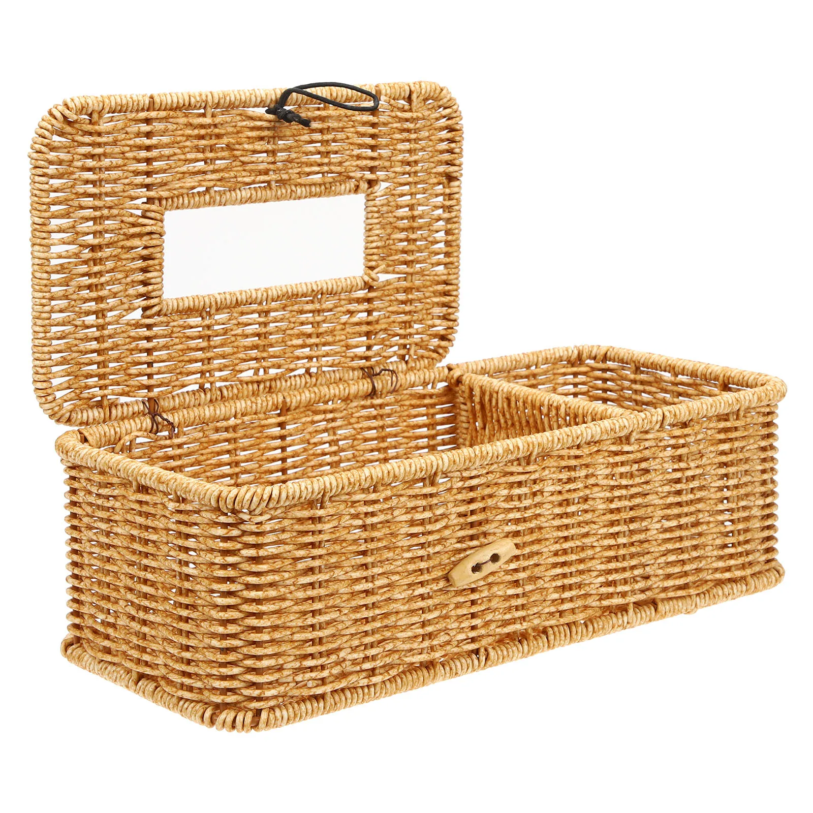 

Multifunctional Tissue Box Woven Design Tissue Holder For Home Bathroom Bedroom Office Car Use Paper Organizer