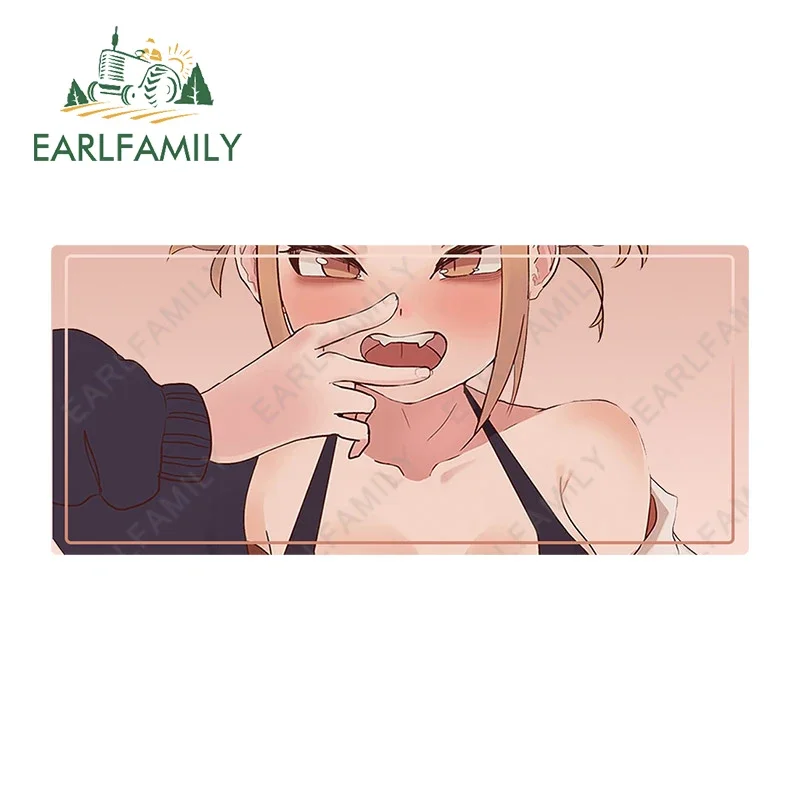 EARLFAMILY 13cm x 5.8cm for Toga Himiko Car Sticker Sexy Fashion Decals Sunscreen  Windshield   Air conditioner Refrigerator