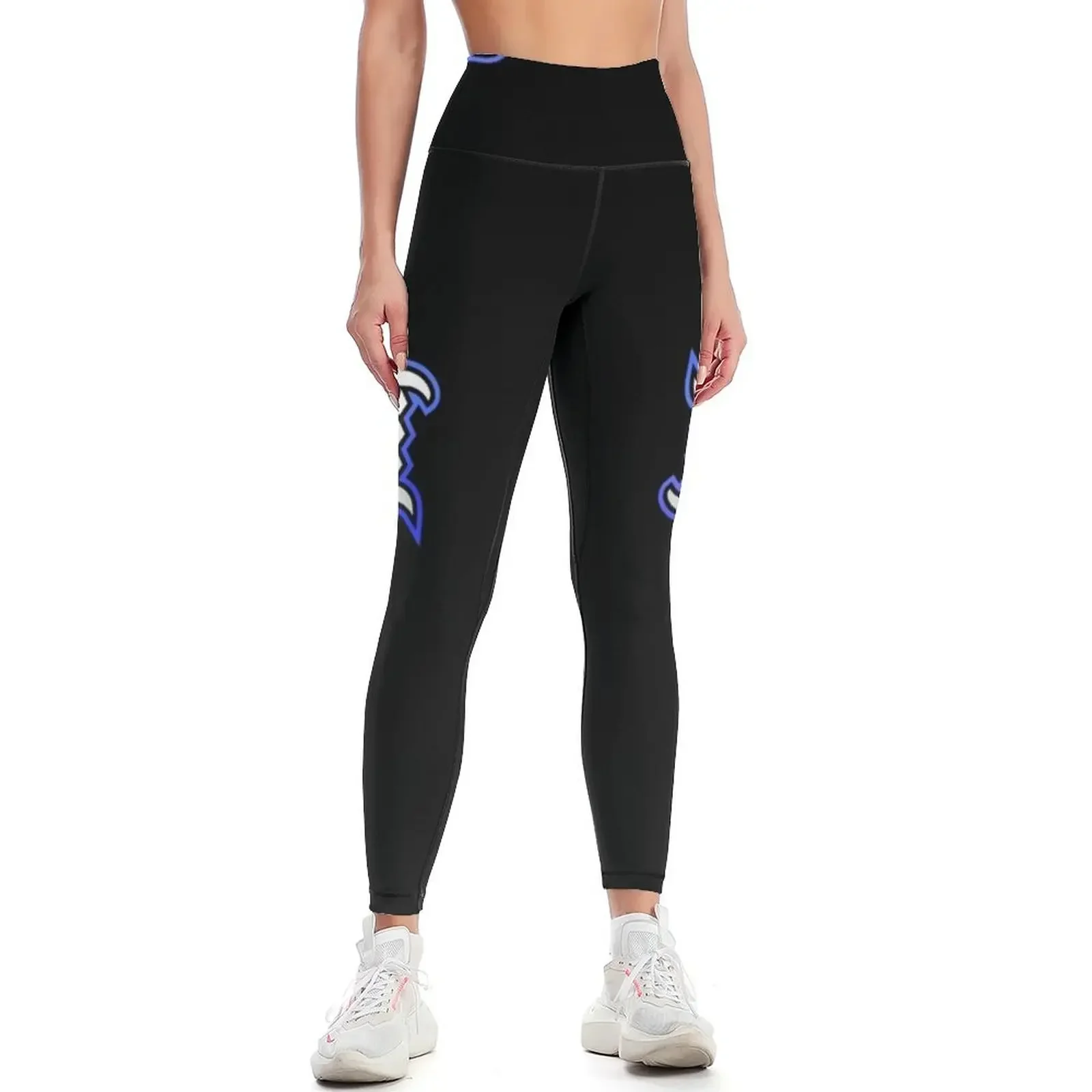 

V1 Black/Blue WM "09 Leggings harem pants gym wear Sweatpants gym clothing Womens Leggings