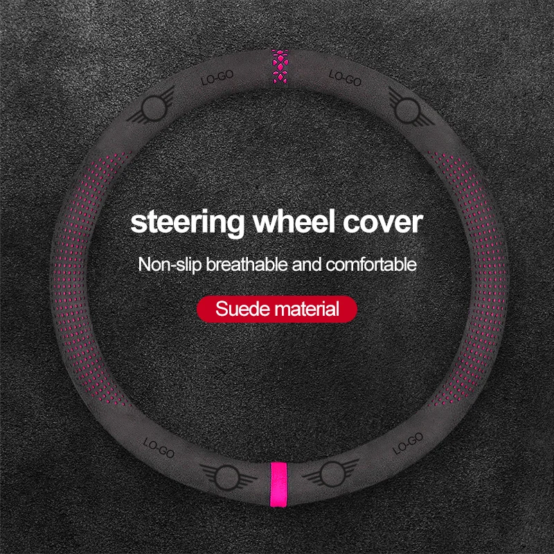 Car Leather Steering Wheel Modification Cover Non-Slip Cover For M 1 Coope r R 55 R 56 R 60 F 54 F 55 F 56 F 57 F 60 Country man