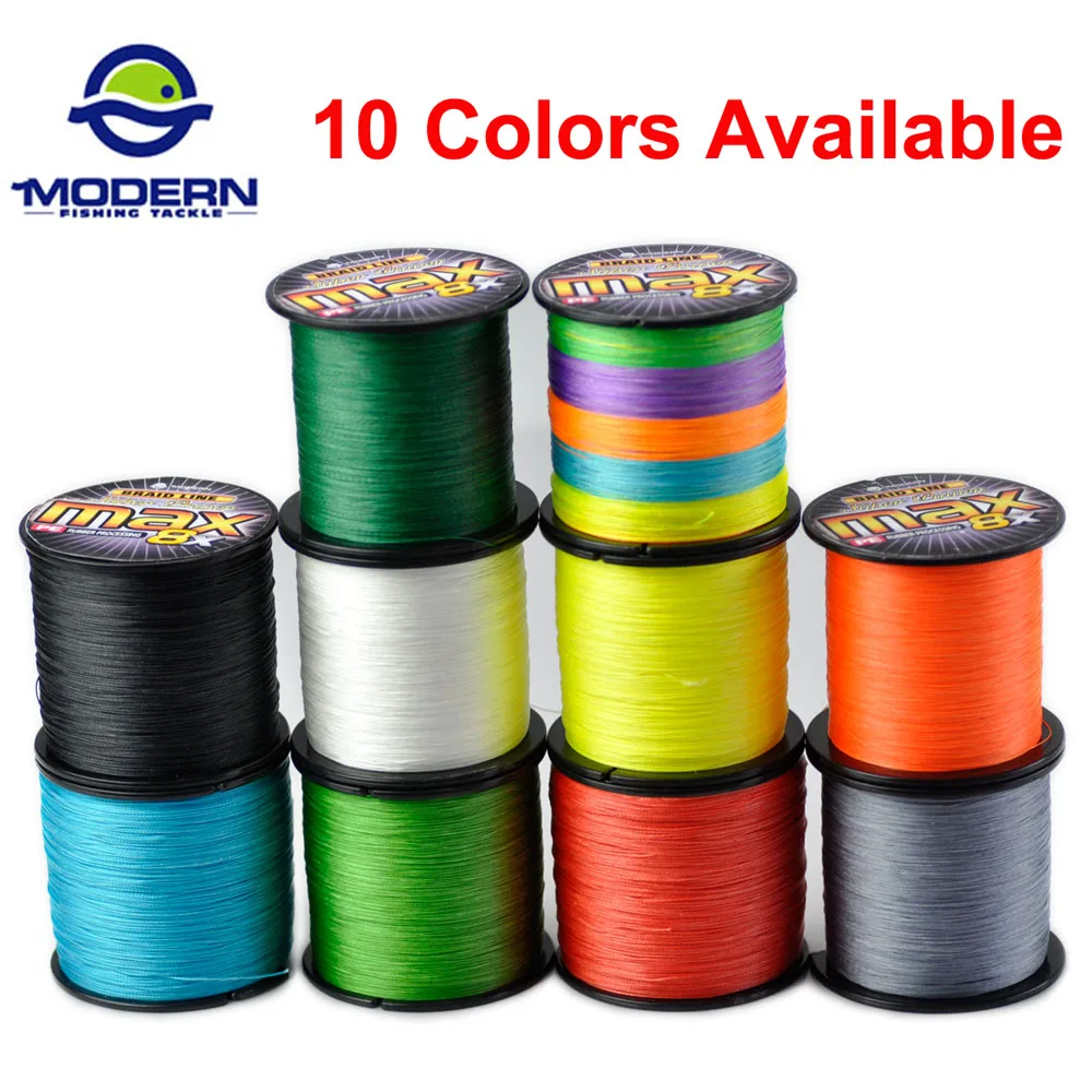 Modern 8 Strand Braided Fishing Line 300M 500M 1000M Super Strong Japan Multifilament Fishing Line  Carp Fly Sea Saltwater