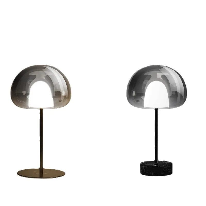 

Living room decorative lamp design bedside mushroom bedroom children's room modern simple model room glass table lamp next