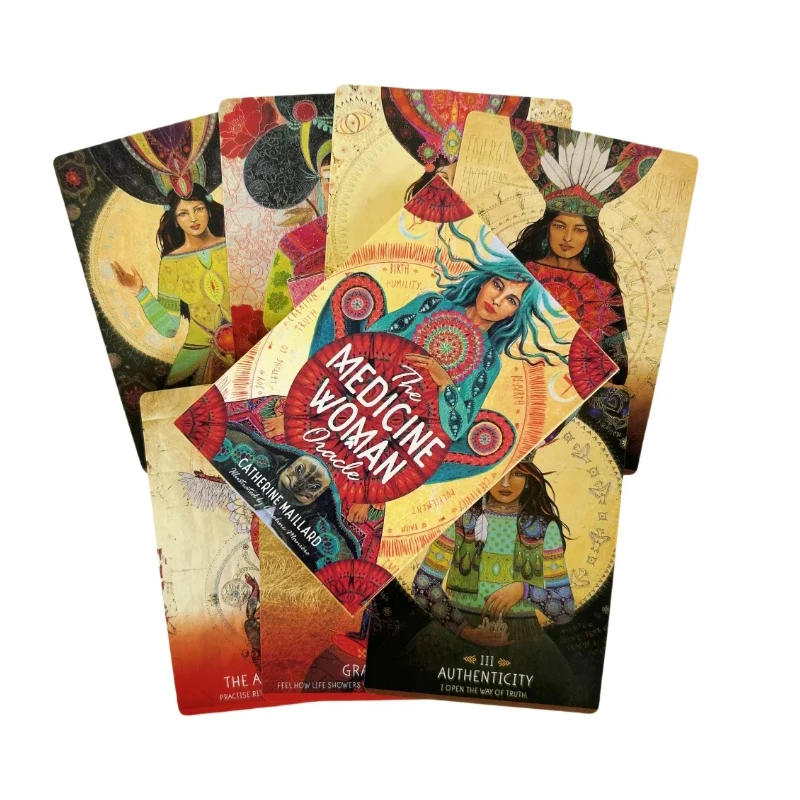 The Medicine Woman Oracle Cards Divination Deck English Vision Edition Tarot Brettspiel für Party