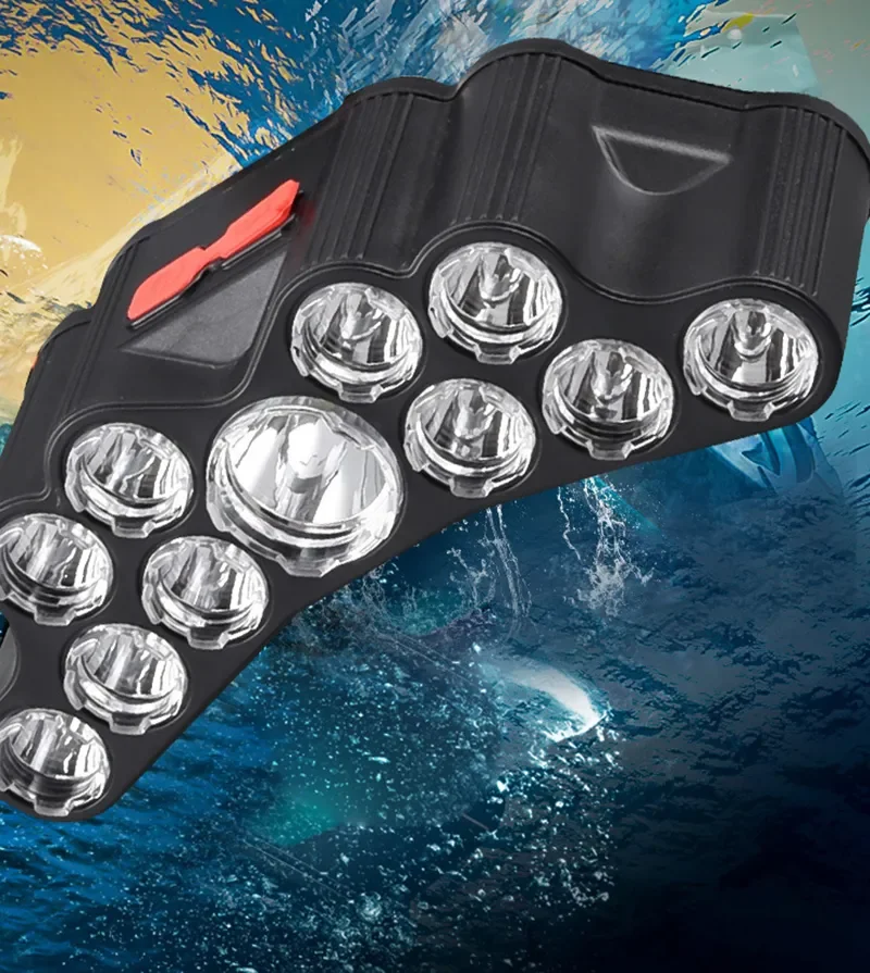 Powerful 11LED Headlight USB Rechargeable Headlamp Fishing Head Flashlight Waterproof Hunting Camping Outdoor Run Hiking Light