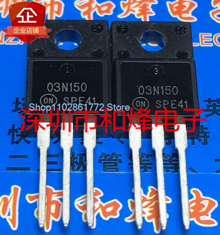 （5PCS/LOT）03N150 NDFP03N150C  TO-220F 1500V 2.5A