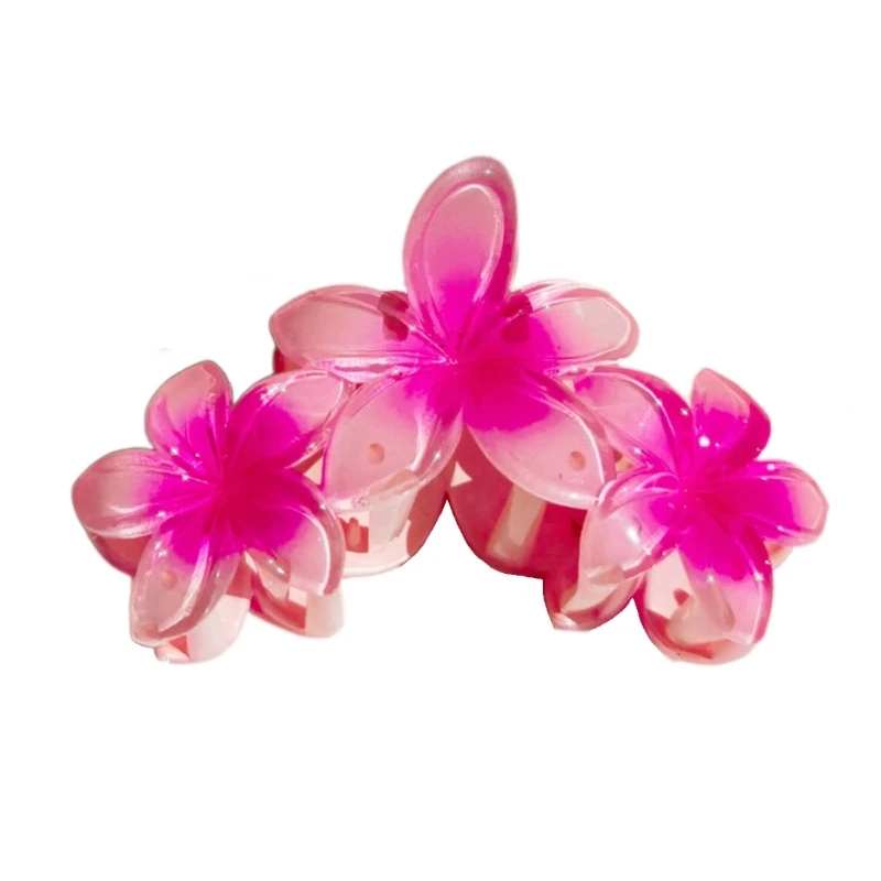 Soft Acrylic Hairpin Collection Delicate Flower Hair Barrettes Small Hair Accessory Plastic Hair Claw Ornament for Girls