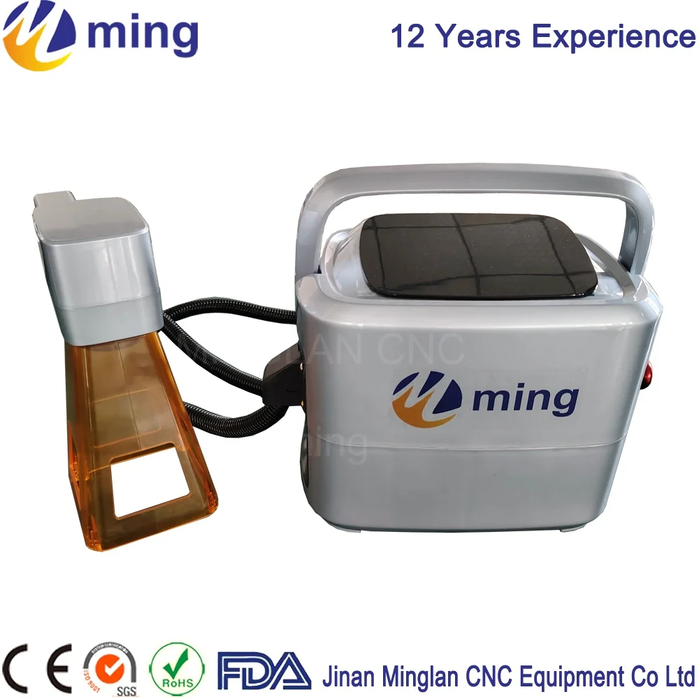 20W 30W 50W Mini Handheld Light Fiber Laser Marking Machine With Touch Screen For Metal Large Parts