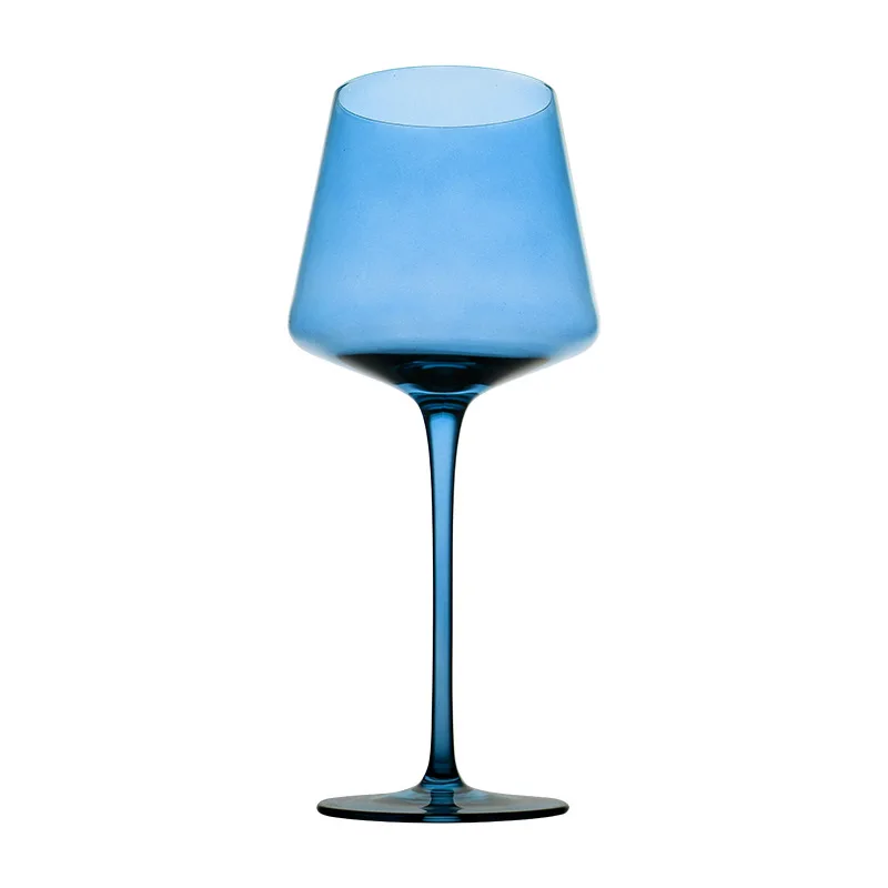 

Colorful Stemware Glasses Creative Spray Painted Wine Cups for Burgundy Wine