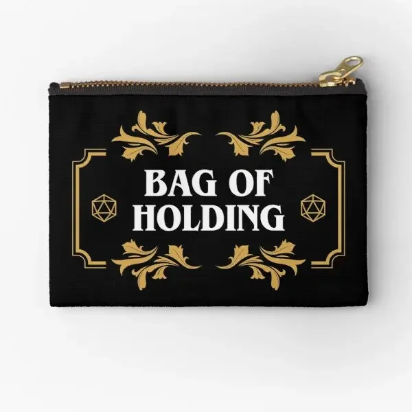 Bag Of Holding Dice Container D20 Master  Zipper Pouches Bag Key Storage Men Women Money Socks Packaging Pure Small Cosmetic