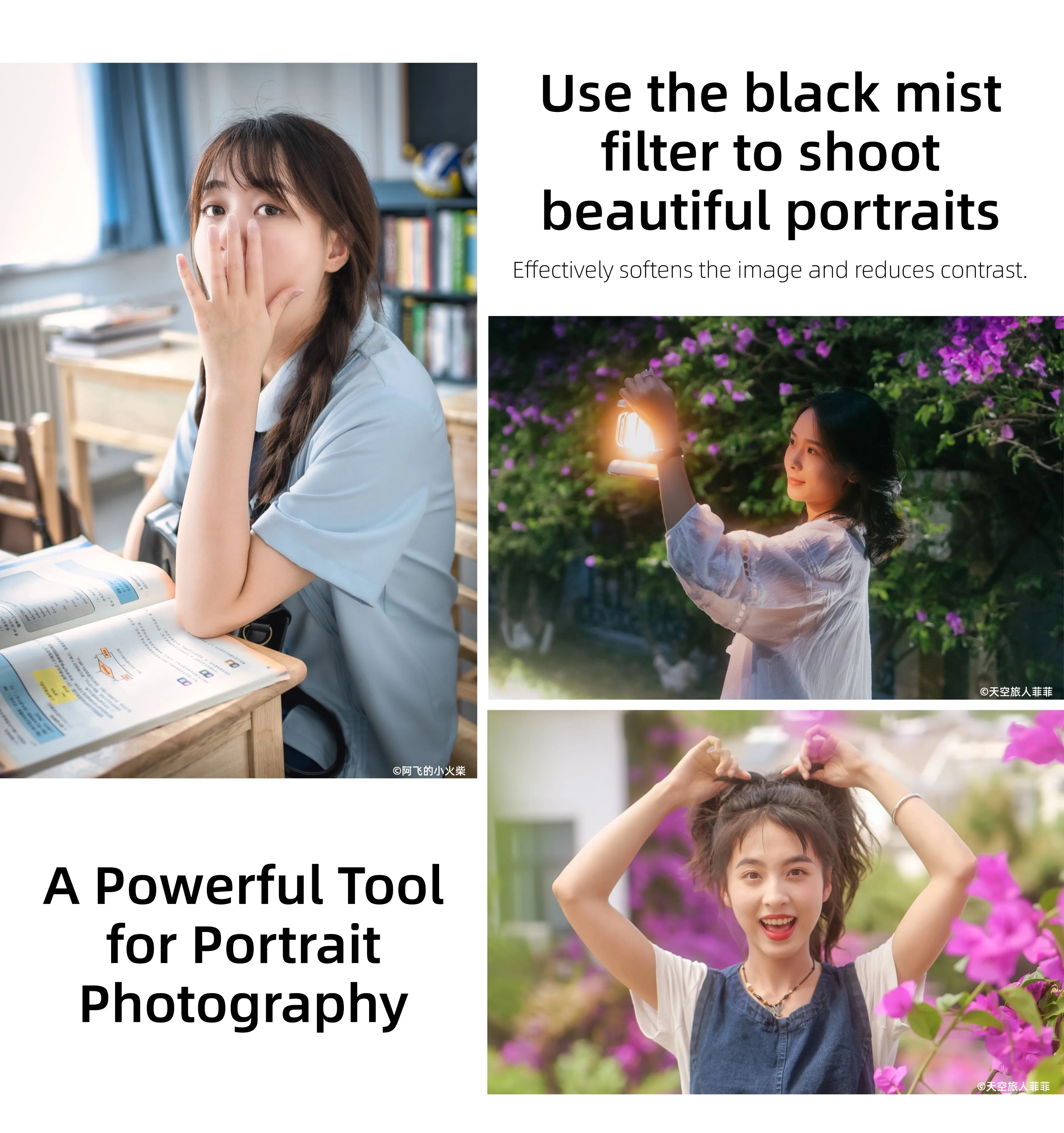 Kase Black Mist AGC Filter 43mm 58mm 62mm 49mm 67mm 72 77 82mm 1/4 1/8 1/2 Diffusion Camera Filter Ultra Slim Portrait