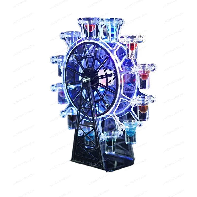 

Factory direct sales foreign trade rechargeable led luminous cup holder bar ktv party commercial bullet cup one drink holder
