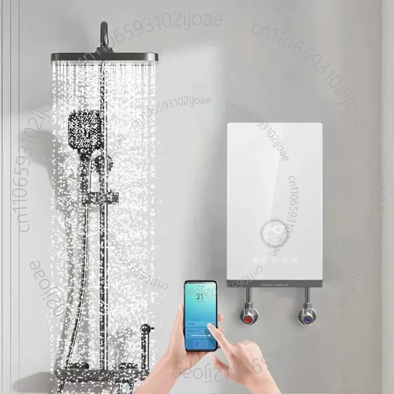 Smart Instant Water Heater 11kW Electric Boiler Tankless Instant on-Demand Hot Water Supply for Hotels Shower or Whole-House Use