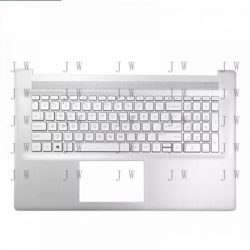 

DDZ новая клавиатура для HP 17-CN 17-CP 17T-CN с упором для рук без подсветки M50458-001 серебристая