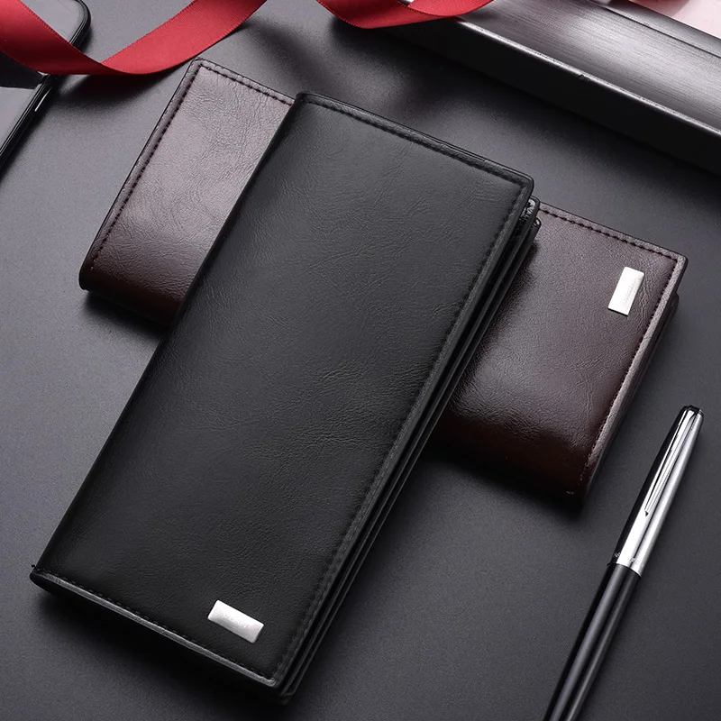 

Men's Long Wallet Luxury High Quality PU Leather Wallet Large Capacity Cash Clip Multi-Card Credit Card Holder Men's Wallet
