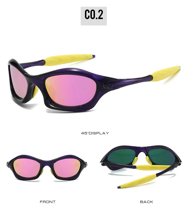 Outdoor-Sport-Sonnenbrille für Herren und Damen, reflektierende Beschichtung, Fahrradbrille, UV400 – Detail 8
