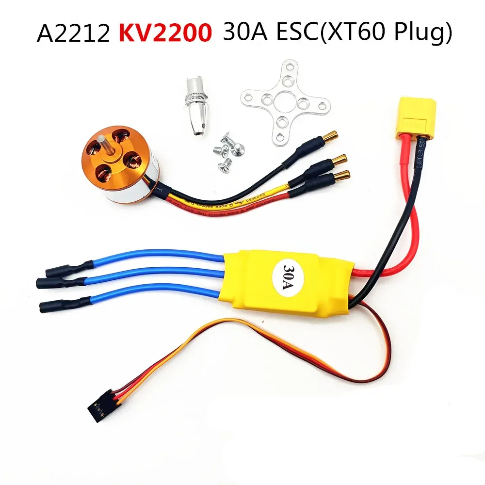 Kit Esc De Motor Sin Escobillas A2212 10t 1400kv 30a Drone P