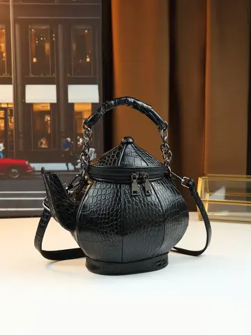 Nuovo modello coccodrillo borsa creativa per teiera in stile cinese borsa ornamentale personalizzata