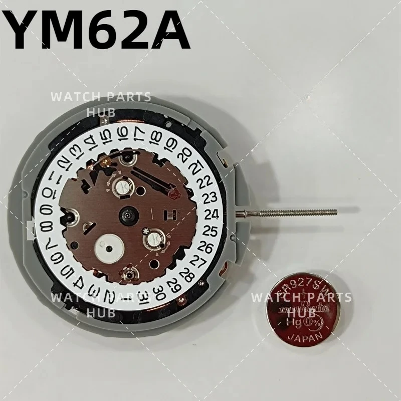 New Japanese Original Ym62a Movement Six-Pin Single Calendar Watch