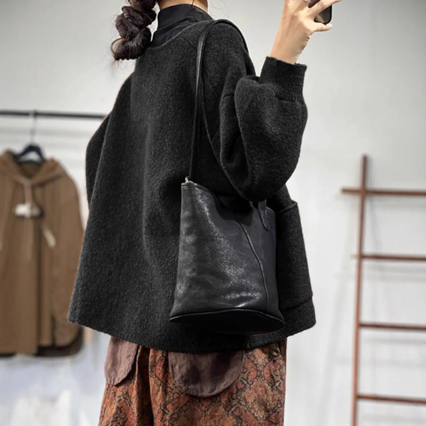 سترة نسائية للخريف والشتاء بأزرار على الموضة سترة حرارية للجيب ملابس نسائية مقاس كبير سترة خارجية من Vesten Dames سترة Mujer #4