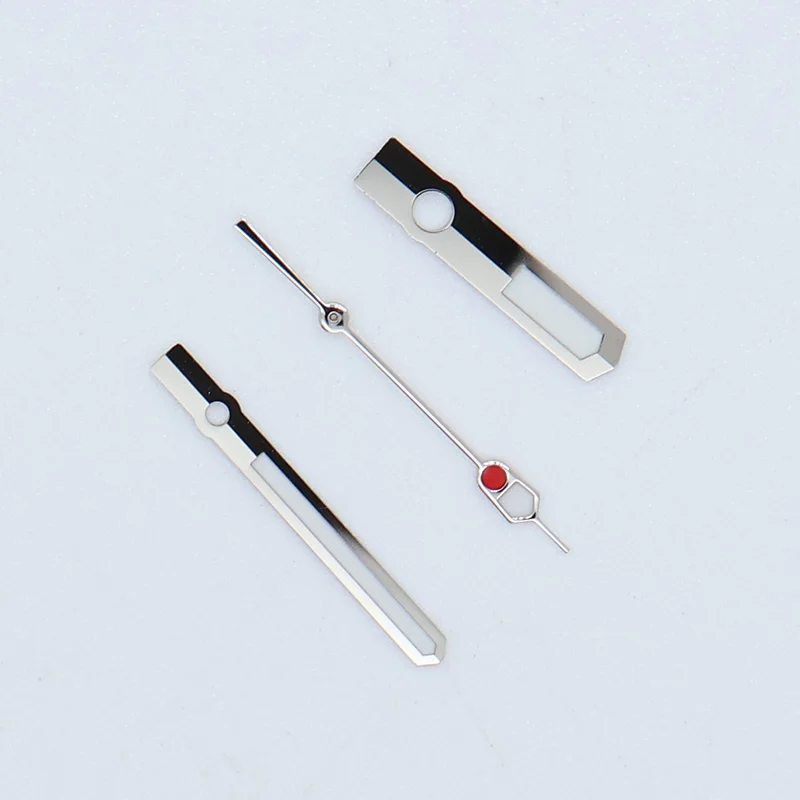 Prata aiguille marinha master spb nh35 relógio mãos verde c3 ponteiros luminosos para seiko mods peças de reposição