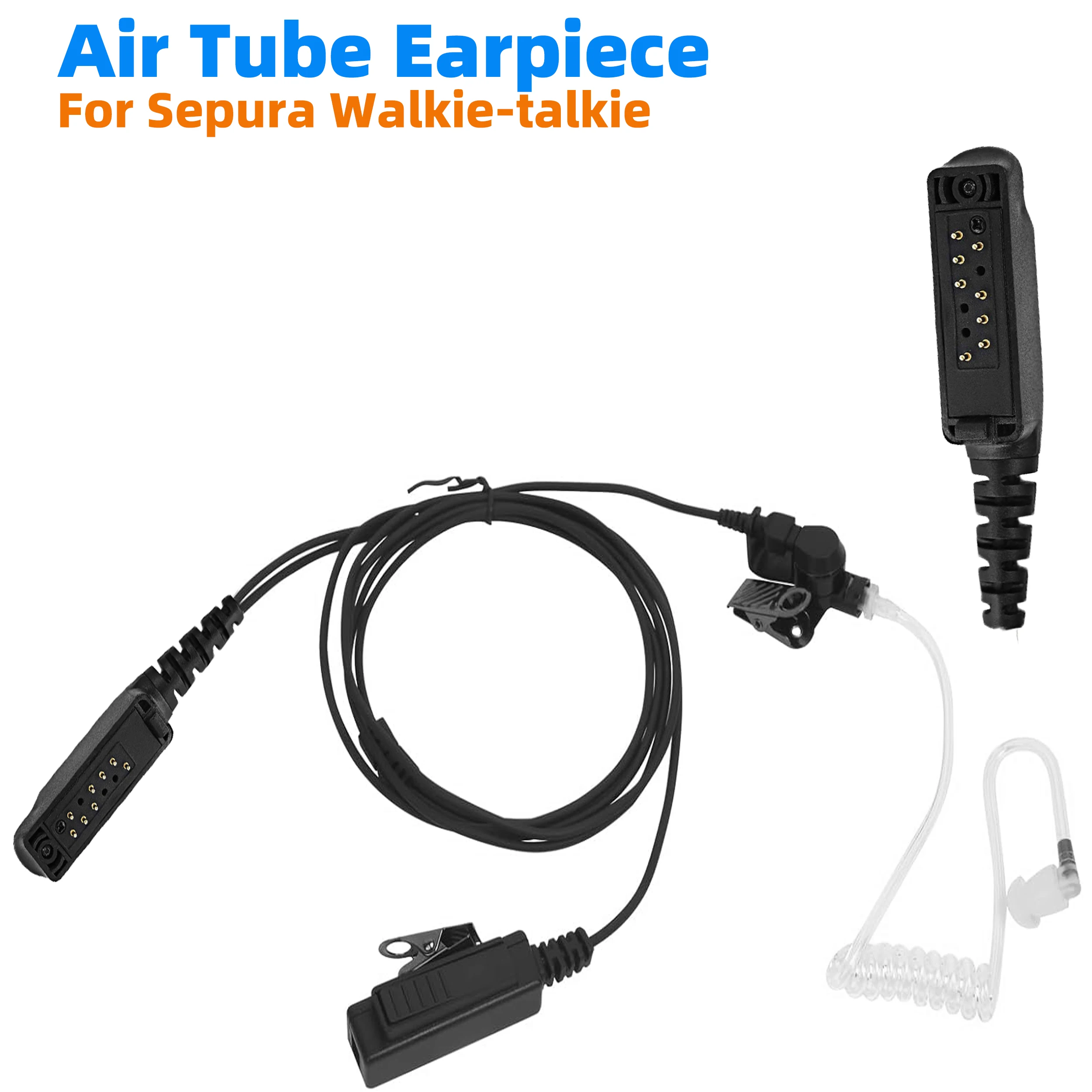 

Air Tube Earpiece Mic PTT Headset For SEPURA STP8038 STP9035 STP9138 STP9240 STP9080 STP9000 STP9100 STP9200 SC20 SC21 Radio
