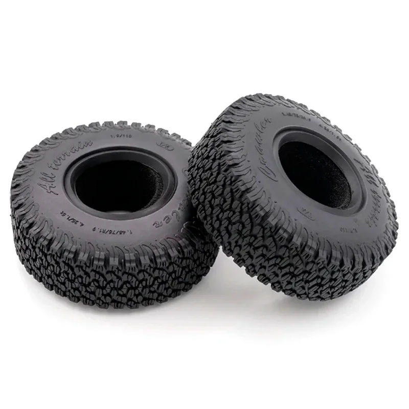 RC Tires 1.9inch 4Pcs RC Rubber Tyre Set Wheel Tires for 1:10 RC Crawler Axial SCX10 90046 SCX10 III AXI03007 Tamiya CC01 D90 Y8