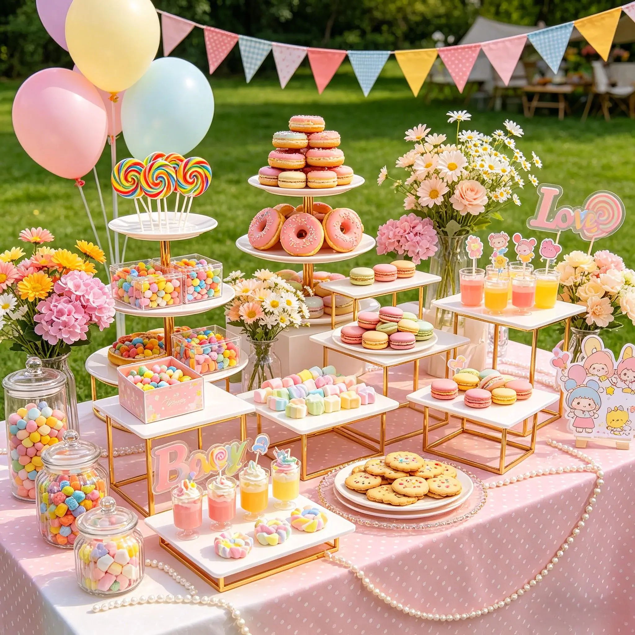

Cake Stand Metal Base White Acrylic Tray Graduation Party Wedding Birthday Buffet Candy Bar Tea Break Table Centerpiece Ornament