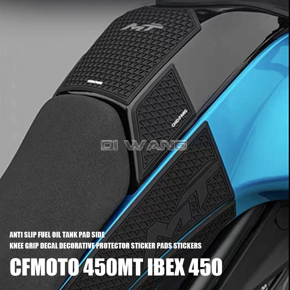 

Motorcycle Anti Slip Fuel Oil Tank Pad Side Knee Grip Decal Decorative Protector Sticker Pads Stickers For CFMOTO 450MT IBEX 450
