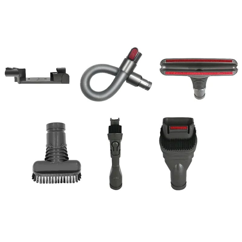 B59B-6PCS Commonly Used Hose And Charging Seat Set For Dyson V6 DC35 DC44 DC58 Vacuum Cleaner Accessories Replacement Parts