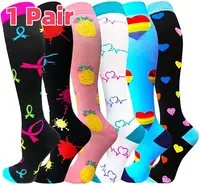38 Styles Compression Stocking Blood Circulation Promotion Slimming Compression Socks Anti-Fatigue Comfortable Cycling Socks